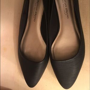 Black flats. Christian Siriano.